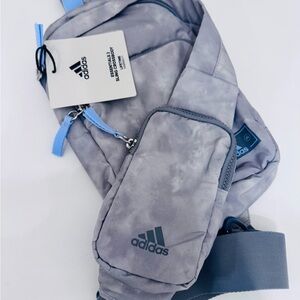 Adidas Gray and blue crossbody bag